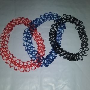 Necklace bundle,Tattoo choker 3 pack, Choker lot